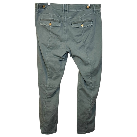 White House Black Market The Straight Crop green chino ankle pants women’s 12 - Picture 4 of 14